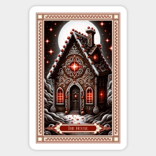 The Gingerbread House Tarot Card Sticker